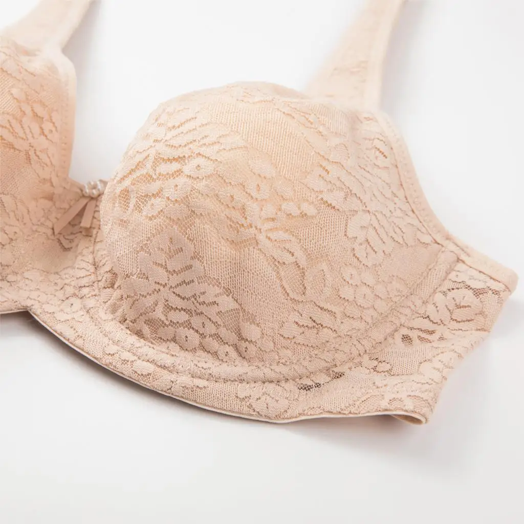 Koop Vrouwen Gladde Full Coverage Underwire Niet Gewatteerde Lace Beha Plus Size