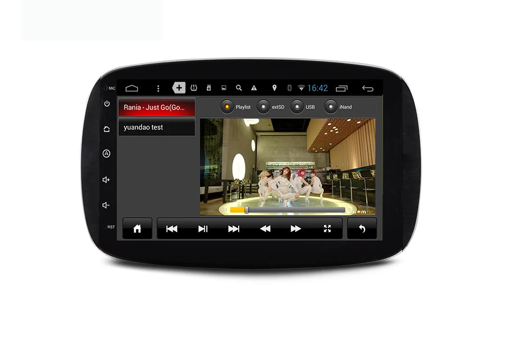 Clearance Aoluoya IPS RAM 2GB+32GB Android 7.1 CAR DVD Player For Mercedes Benz Smart 2016 Radio GPS Navigation multimedia mirror link DAB 2