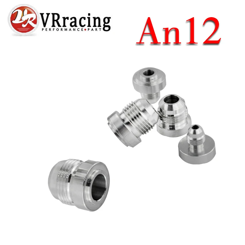 VR RACING Top Quality Aluminum AN12 AN Straight Male Weld Fitting