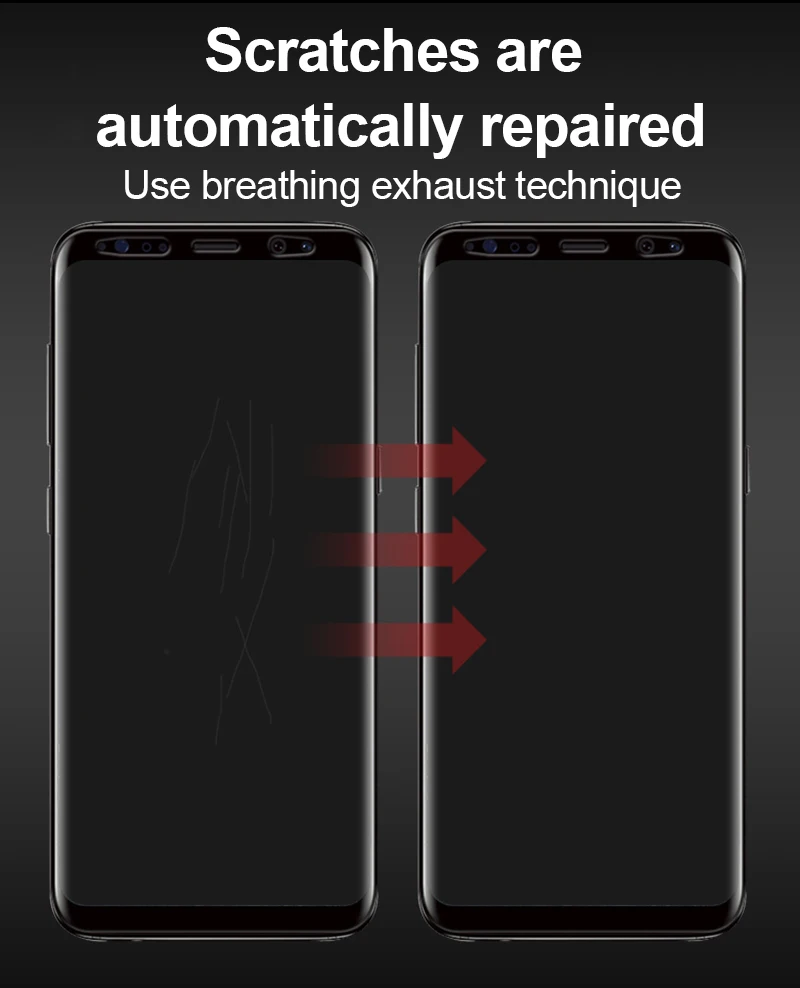TOMKAS For Samsung S8 S9 Plus Screen Protector Soft TPU Front Film For Samsung Galaxy S7 Edge Note 8 Screen (Not Tempered Glass)