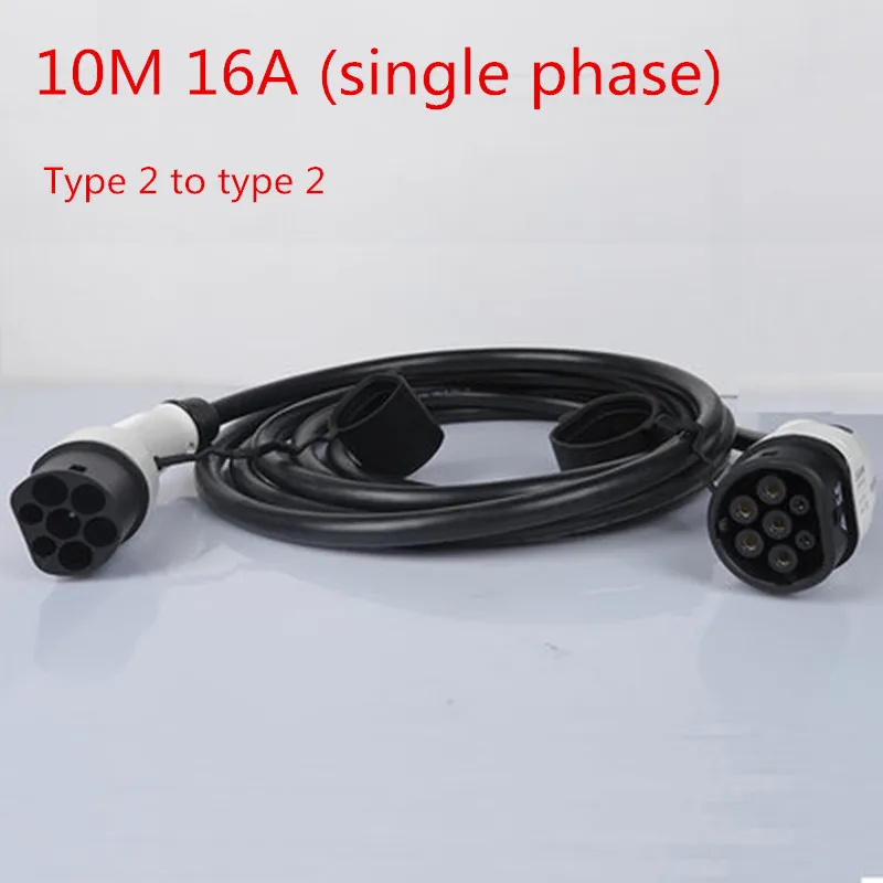 10 м 16A EVSE EV автомобильное зарядное устройство IEC62196-2 Тип 2 Mennekes однофазный