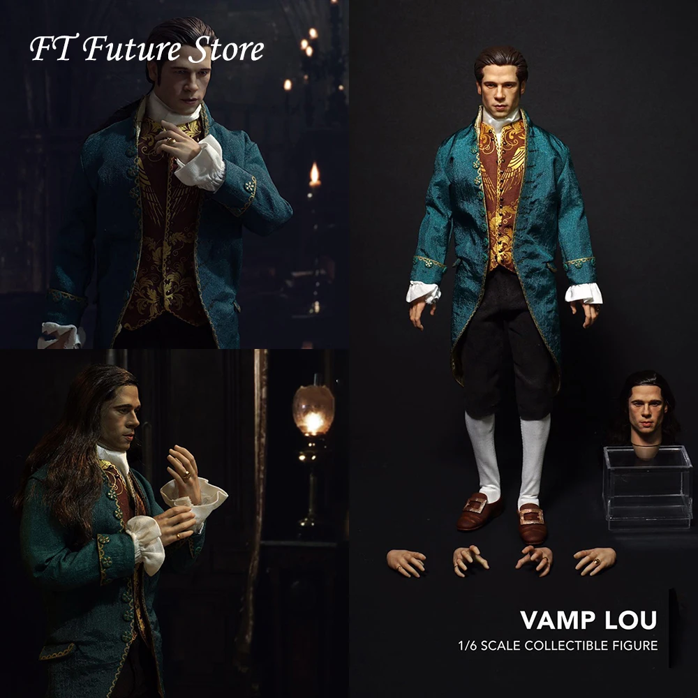 

For Collection 1/6 Collectible Full Set Figure The Vampire Chronicles Louis de Pointe du Lac Brad Pitt Model 2 Heads Fans Gifts