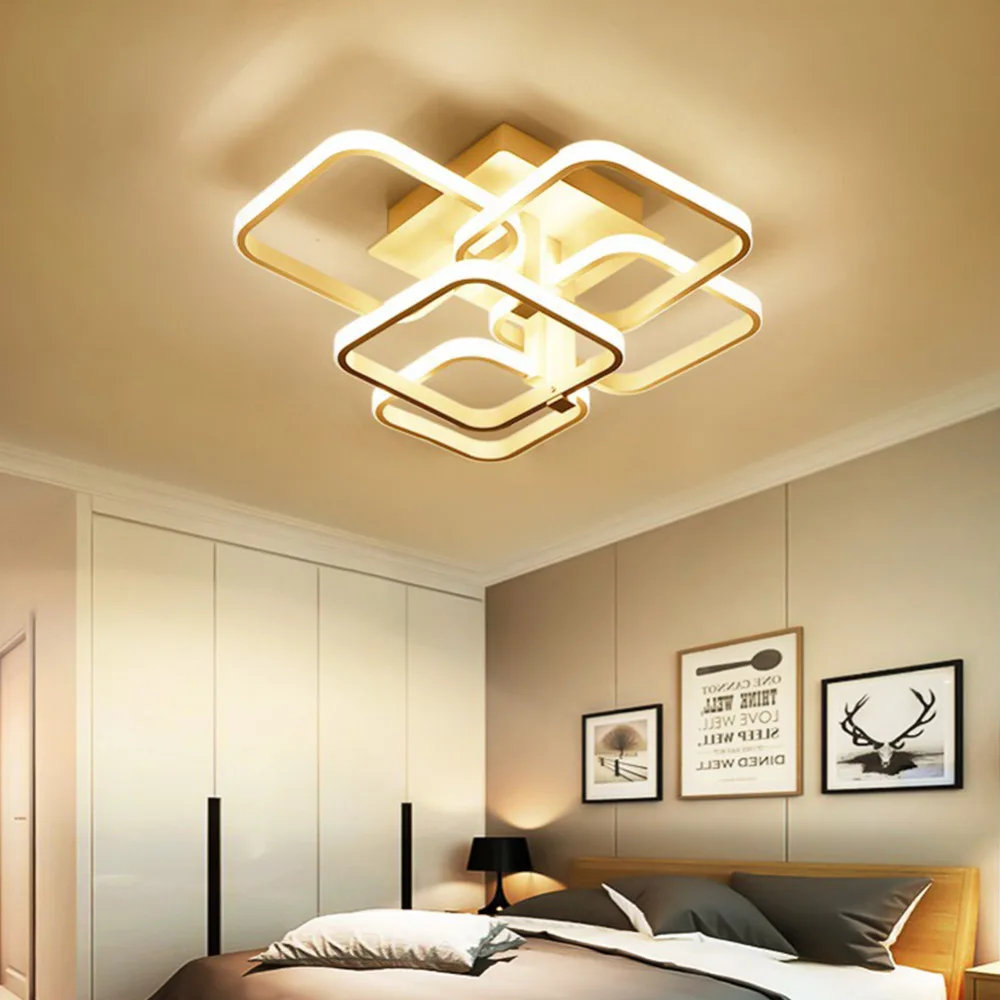 Современный светодиодный люстра, лампа Lustre Lighting подвесной акриловый потолочный светильник для гостиной ресторана