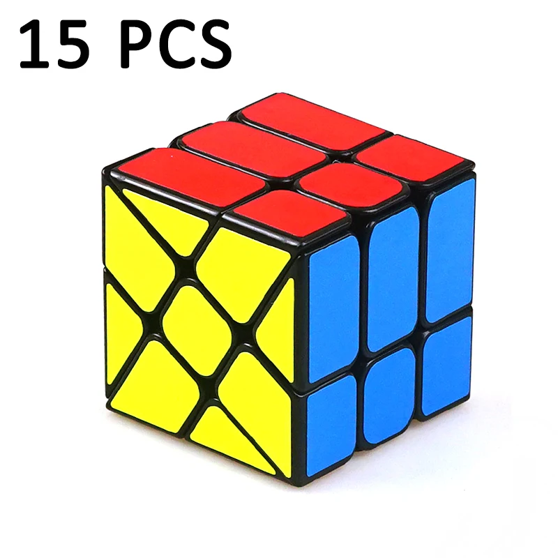 

15PCS YJ YongJun 57mm Strange-shape Magic cube Professional Neo Cube Speed Smooth Puzzle Cubo magico Education Toy For Children