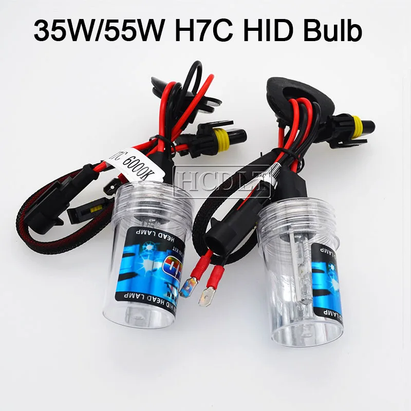 HCDLT AC 35W H7C HID Xenon Bulb 55W 6000K 4300K 5000K 8000K H7 Metal Base Auto Car Headlight Lamp Fast Bright Xenon H7C HID Bulb (6)