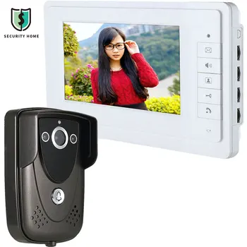 

7'' Doorbell Camera HD Video Intercom Door Phone Monitor System RFID Card Reader Camera Intercom Door Viewer For Home SY819FC11