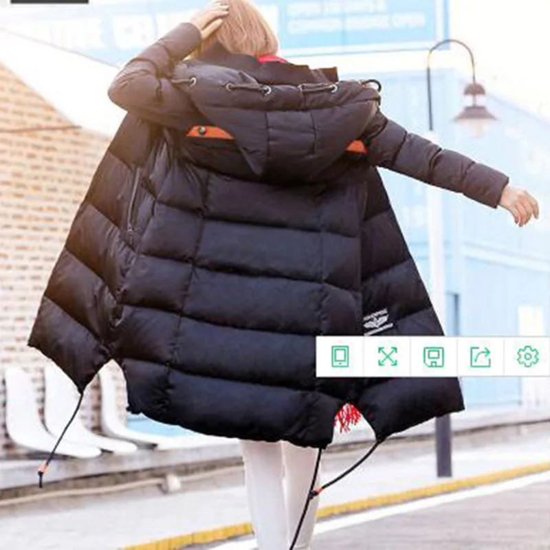 HIJKLNL 2017 Hot Sale Down Jacket Women Winter Down Coats Thick Ladies Warm Hooded Outwear Slim Parkas Casacos Femininos HB419