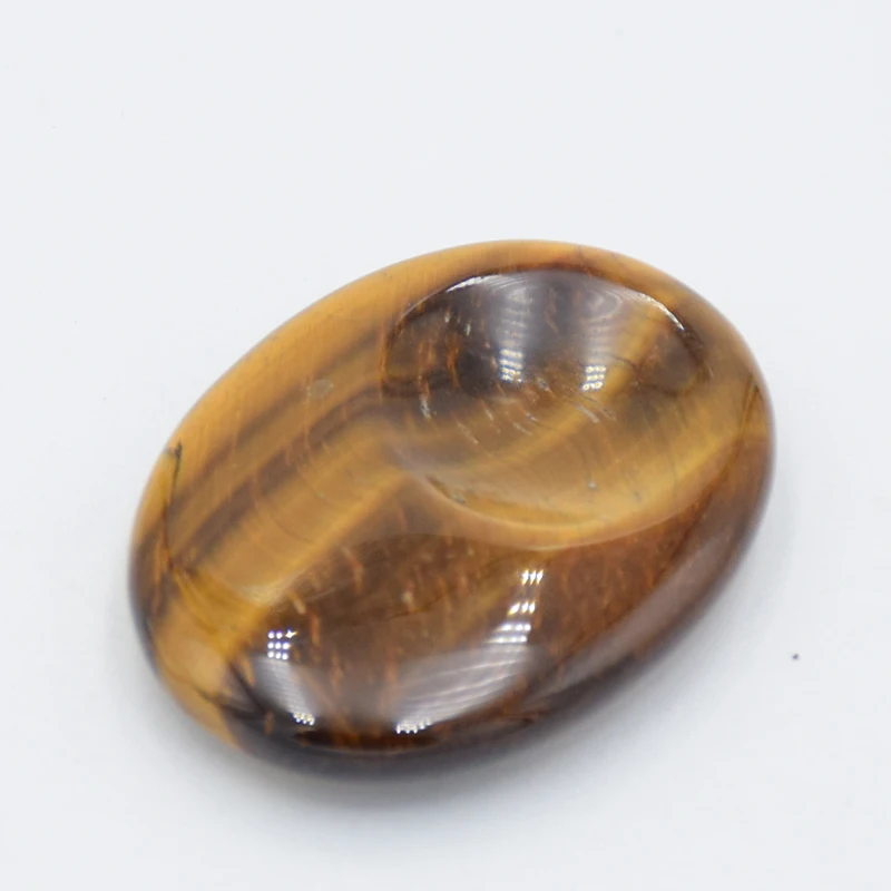 

1pc Natural Stone Thumb Massage Scraping Therapy Plate Healing Beads Purple Crystal Pink Quartz Body Care Tool Women Men Jewelry