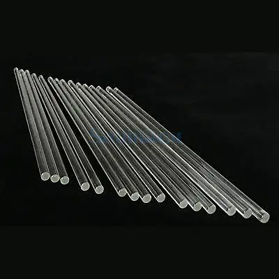

7x300mm Lab Glass Stirring Rods Borosilicate High Resistant Stirrer 10 PCS