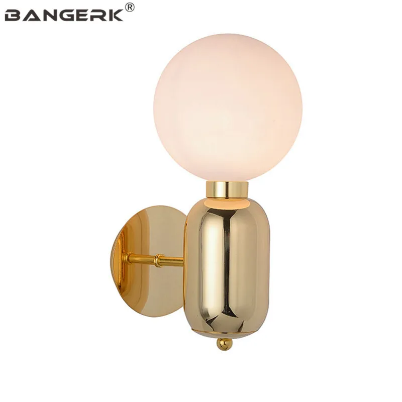 Nordic Design Lights Modern Sconce Wall Light LED Glass Ball Bedroom Bedside Lamp Home Decor Lighting Fixtures Luminaire | Лампы и