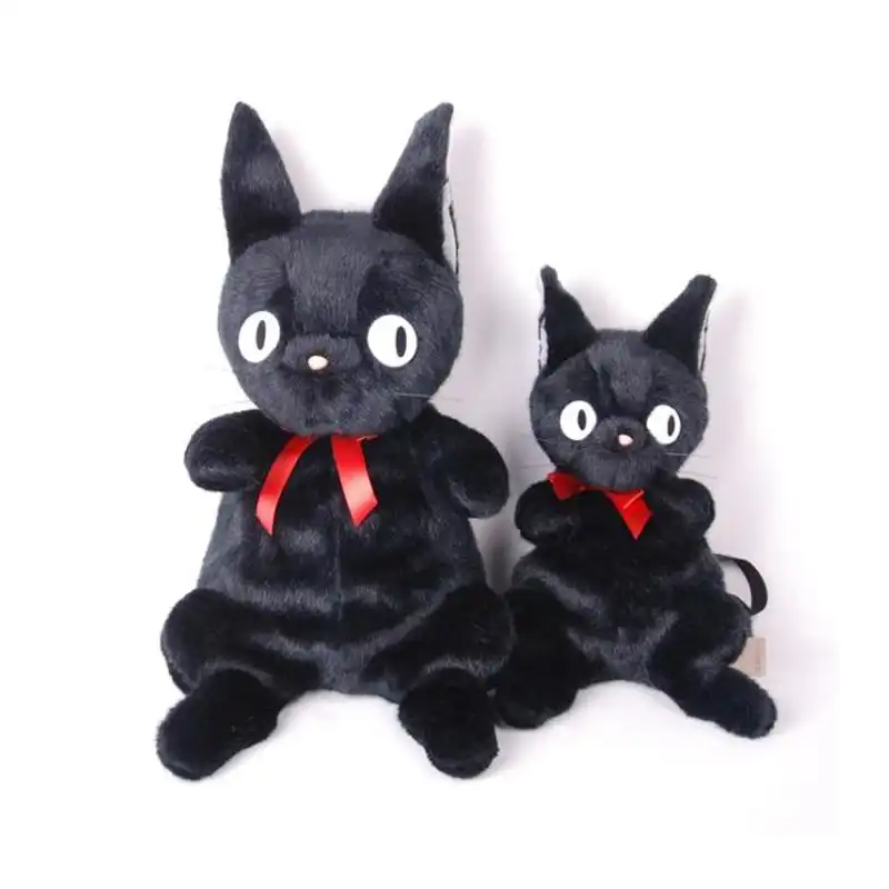 black kitty stuffed animal