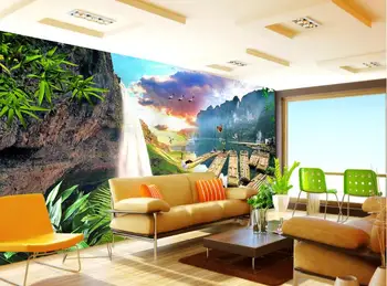 

3d photo wallpaper landscape chinese style wallpaper living room wall murals