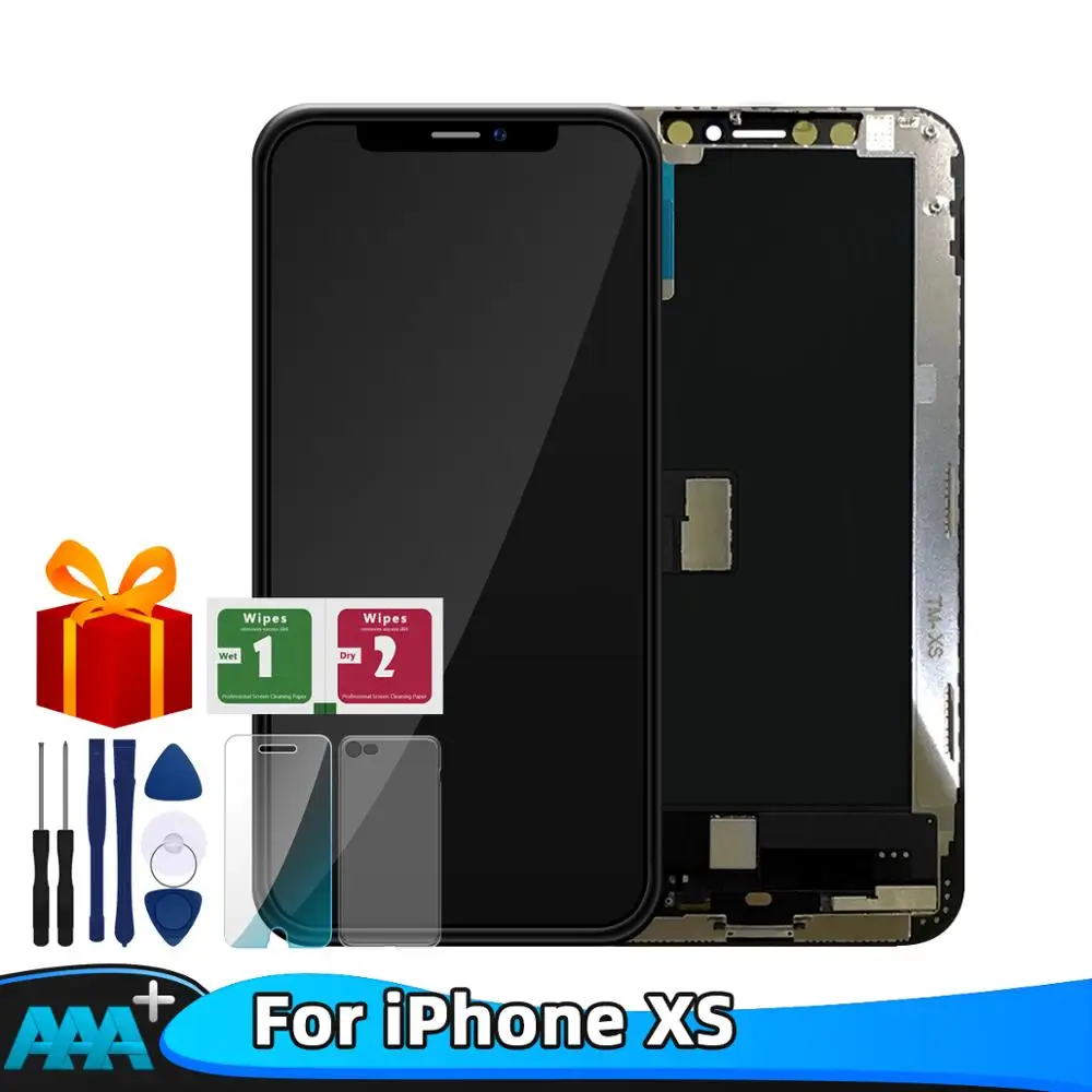 

AAA+++ Quality LCD For iPhone XS LCD Display Touch Screen Digitizer Assembly Replacement parts For iPhone XS lcd + gift