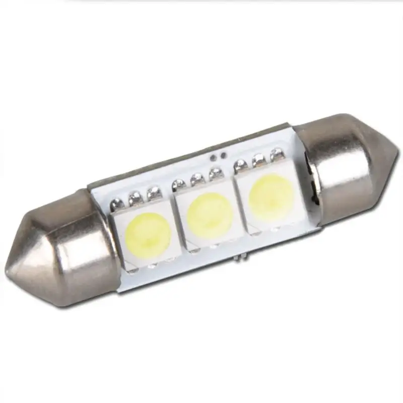 10pcs/set  36mm 5050 3 SMD LED Car Interior Festoon Dome Light Lamp Bulb White