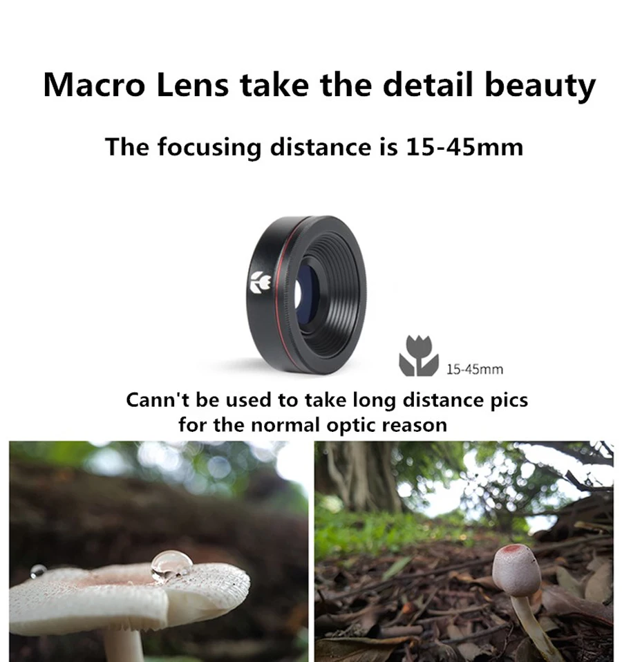 

Kase DSLR Camera Style Macro Lens II for Smartphone iPhone 8 Samsung Huawei Mobile Phone