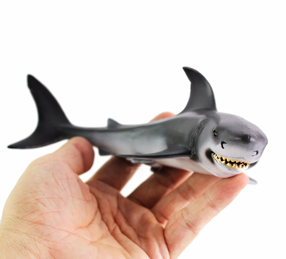 Requin grande gueule détaillé Sealife sous-marin Marine modèle Wild Safari Jouet 17 cm 