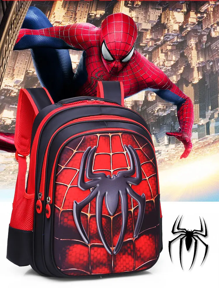 Kids Favorite Comic Character Printed School Bag Spiderman