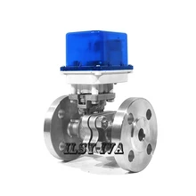 G1/" фланец из нержавеющей стали моторизованный шаровой клапан, DN15 DC12V/24 V