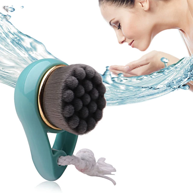 Manual Soft Hair Wash Deep Pore Clean Facial Cleansing Brush Facial