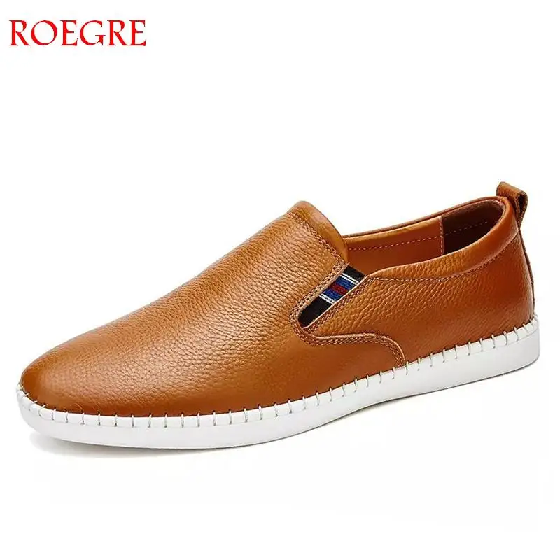 ROEGRE брендовая яркая поверхность песня Мокасины корейские мужские туфли