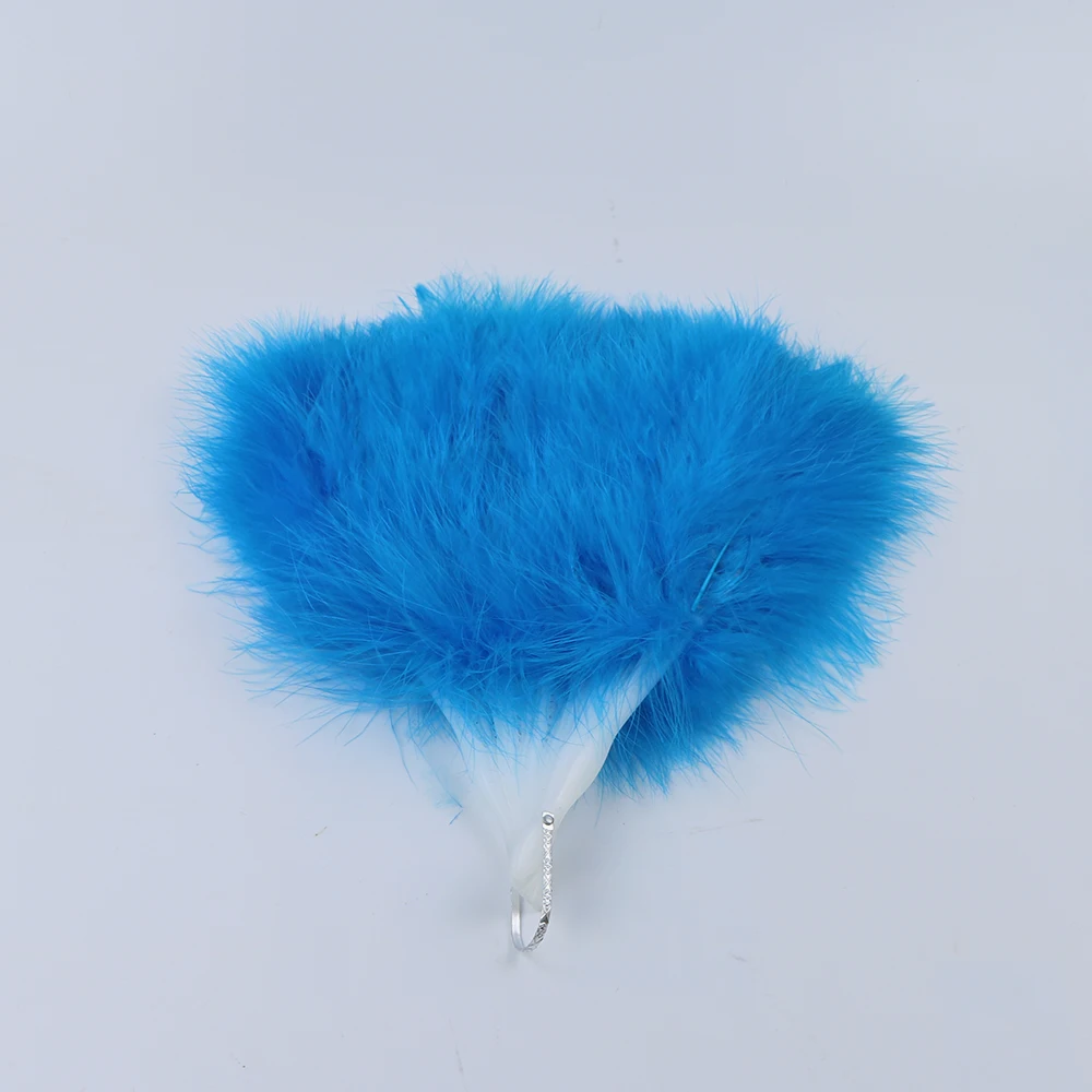 9 lake blue fluffy turkey fan 3