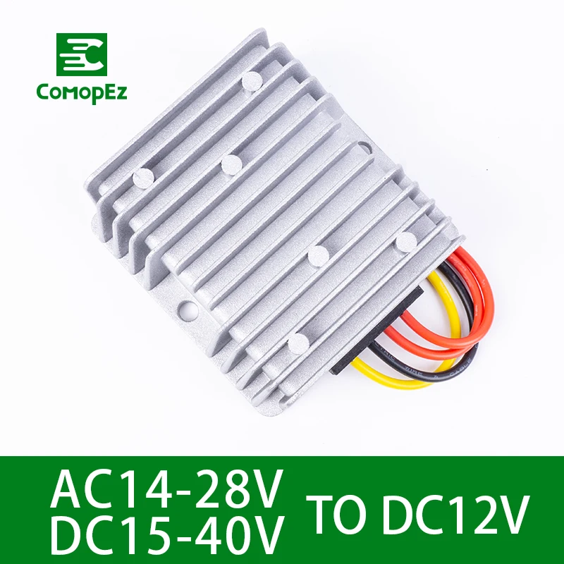 

AC/DC Converter AC14-28V DC15-40V to 12V 8A 10A Reducer Regulator Voltage Step Down Module Power Supply for Cars Solar Panel
