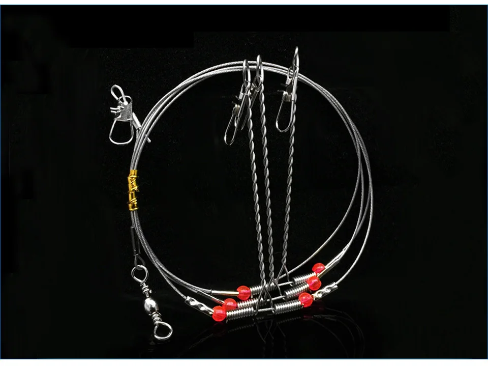 GLUREE-5Pcs-88cm-Fishing-Hook-Anti-Winding-String-Hook-Balance-Bracket-Fishing-Rigs-Wire-Leader-Sea-Fishing-Tackle-Accessories_03