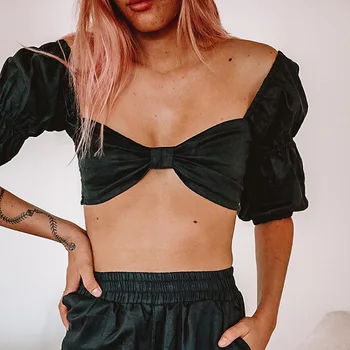

Meyoung Half Sleeve Black T Shirt Women Crop Top Summer Tops Tee Square Collar Sexy Tank Gothic Femme Streetwear Camisas Mujer