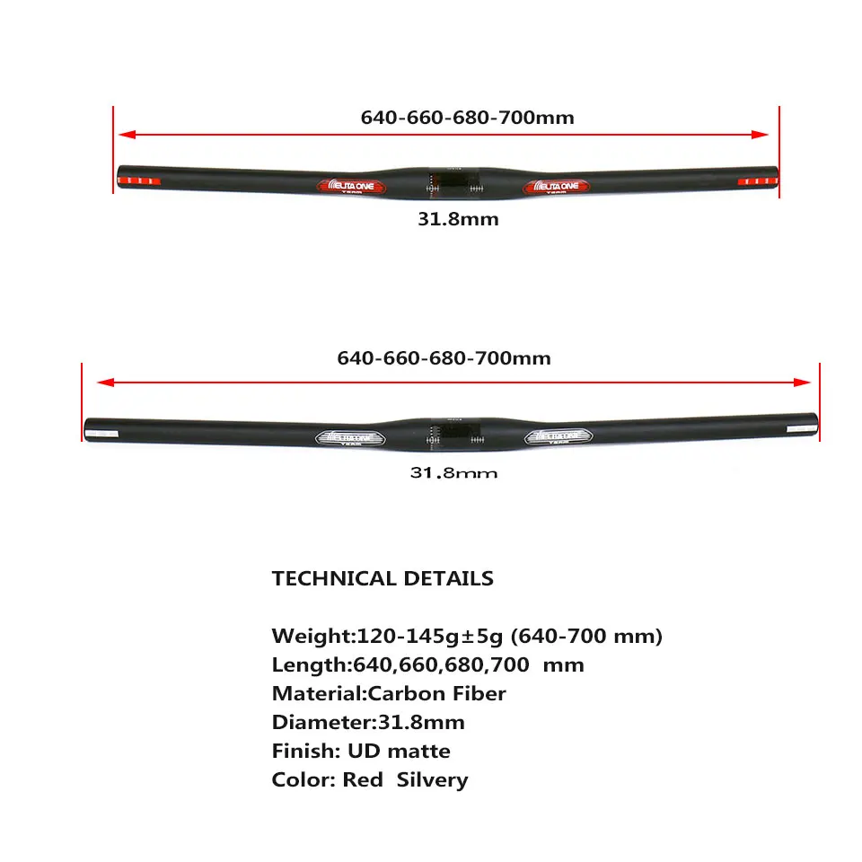 ELITA-ONE-New-Mountain-bike-UD-full-carbon-handlebar-matte-carbon-bicycle-flat-handlebar-MTB-parts(1)