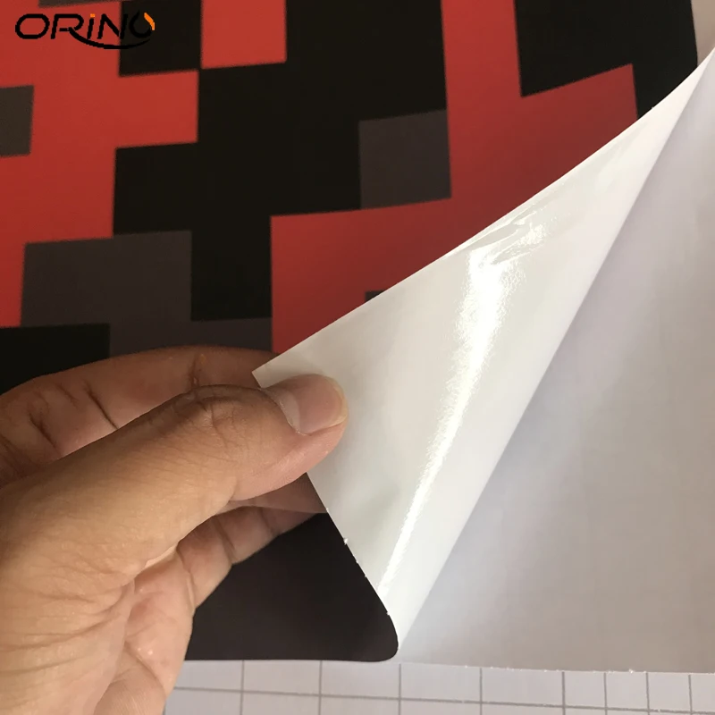 Orange Digital Camouflage Vinyl Film Sticker-5