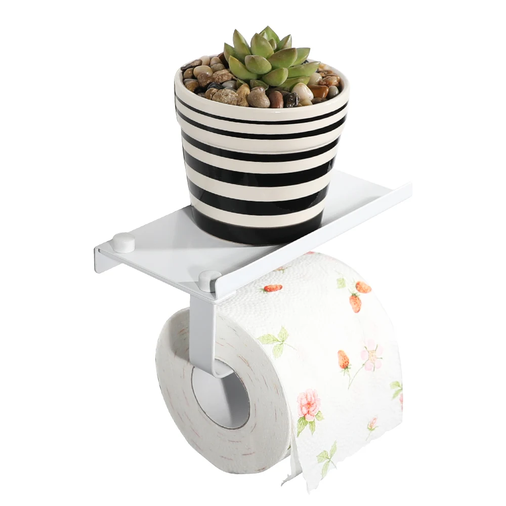 Stainless Steel Paper Holder Cell Shelf Bathroom Roll Paper Holder Toilet Paper Holder Phone Wallet etc