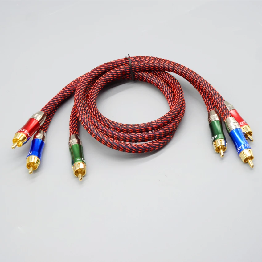 DVD TV AV 3RCA Audio video Cable With 