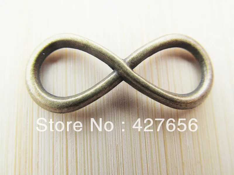 

25pcs antique bronze infinity/karma connector charm CN0003