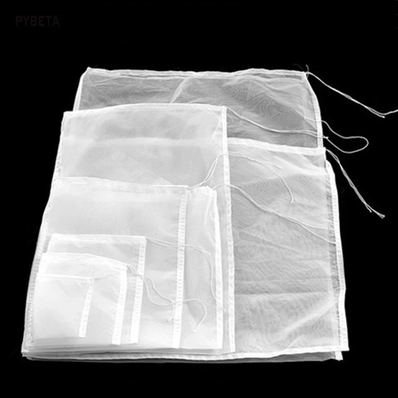 180/150/95/75/48 micron Food grade mesh Filter Bag Fruit juice Nut Milk Coffee Wine nylon liquid filter bags