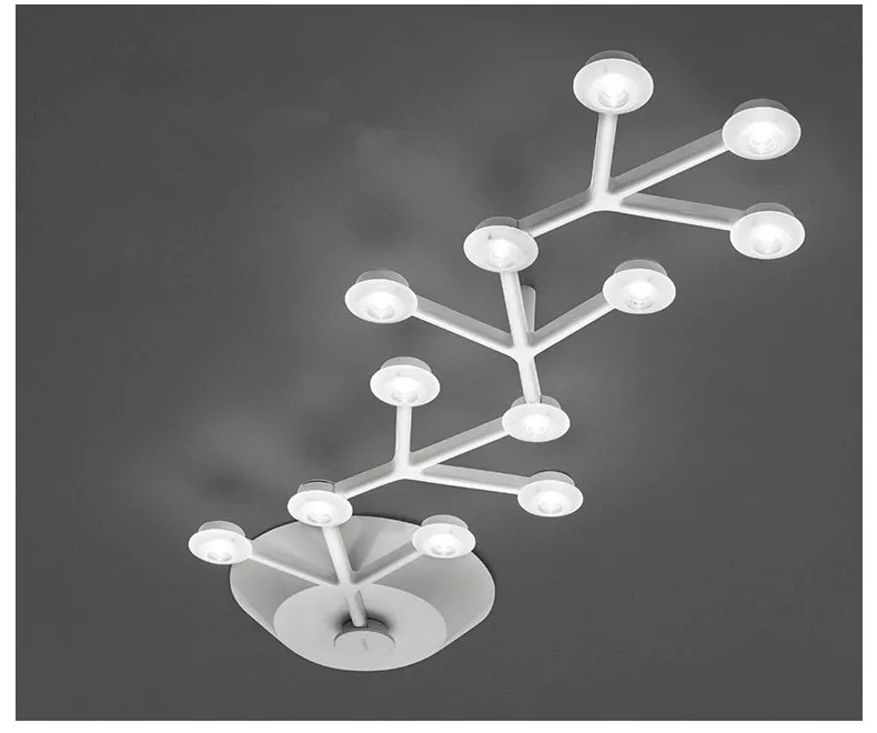 

Creative Aluminum Plum Blossom Stars LED Ceiling Lamp Microscler/Circular Art Light with Warm White Livingroom Bedroom Lights