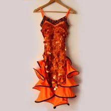 Стиль Костюмы для латинских танцев пикантные блестки спандекс конкурс латиноамериканских танцев платье для женщин Детские платья для латинских танцев S-4XL