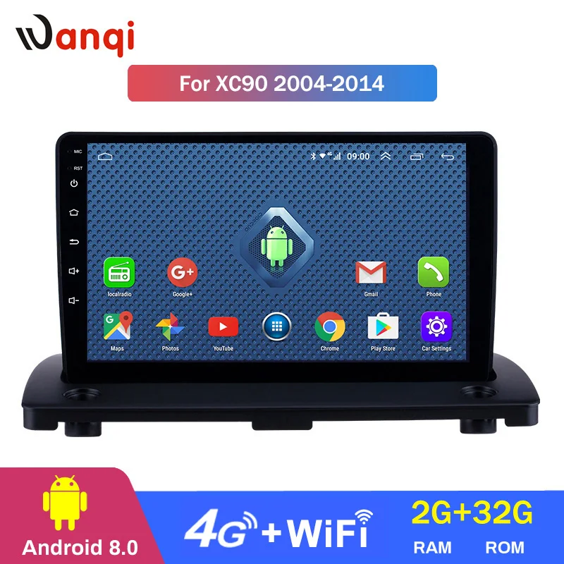 Excellent 4G Lte All Netcom Android 8.0 Car GPS Navigation for 2004-2014 Volvo XC90 Radio Multimedia Player with Bluetooth 2