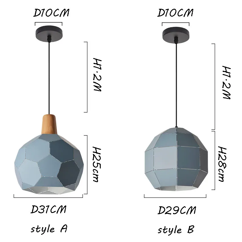 Modern Football Pendant Light Hanging Creative Pendant Light E27 E26 Suspension Pendant Lamp Lighting fixture For Restaurant Home (5)