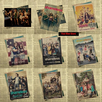 

Vintage Shameless core Classic Movie Kraft Paper Poster Bar Cafe Living Room Dining room Wall Decorative Paintings 30x21cm