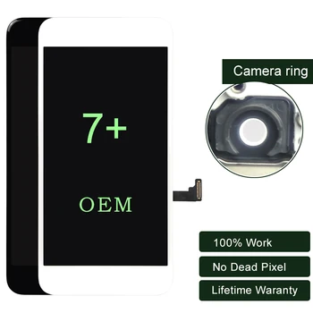 

Premium 5PCS For iphone 7 Plus LCD Display OEM Touch Screen Digitizer With 3D Touch For iphone LCD 5.5 Inch Assembly