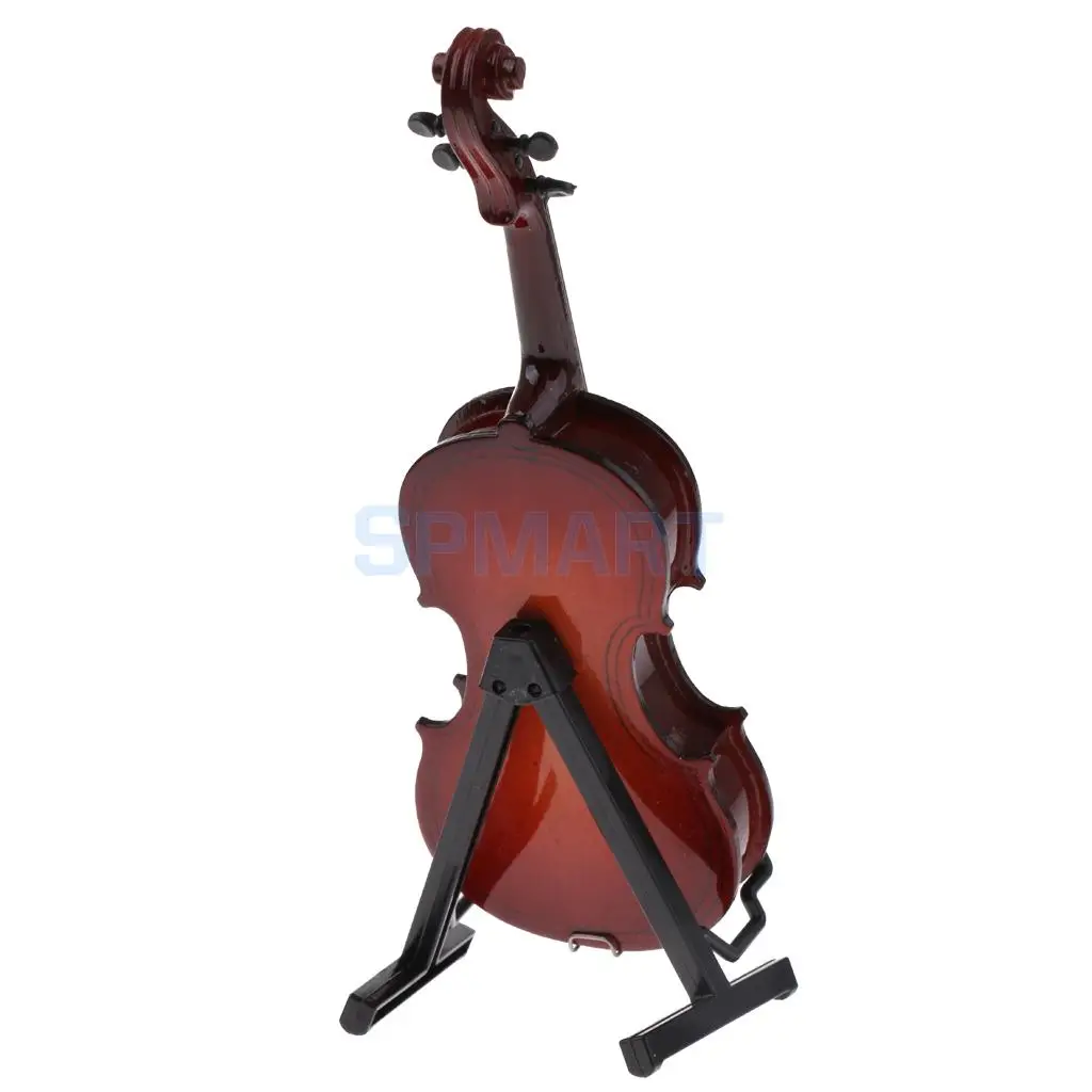 1/6 Scale Wooden Violin Model Action Figures Dollhouse Accessory Miniature Musical Instrument for Hot Toys Home Office Decor