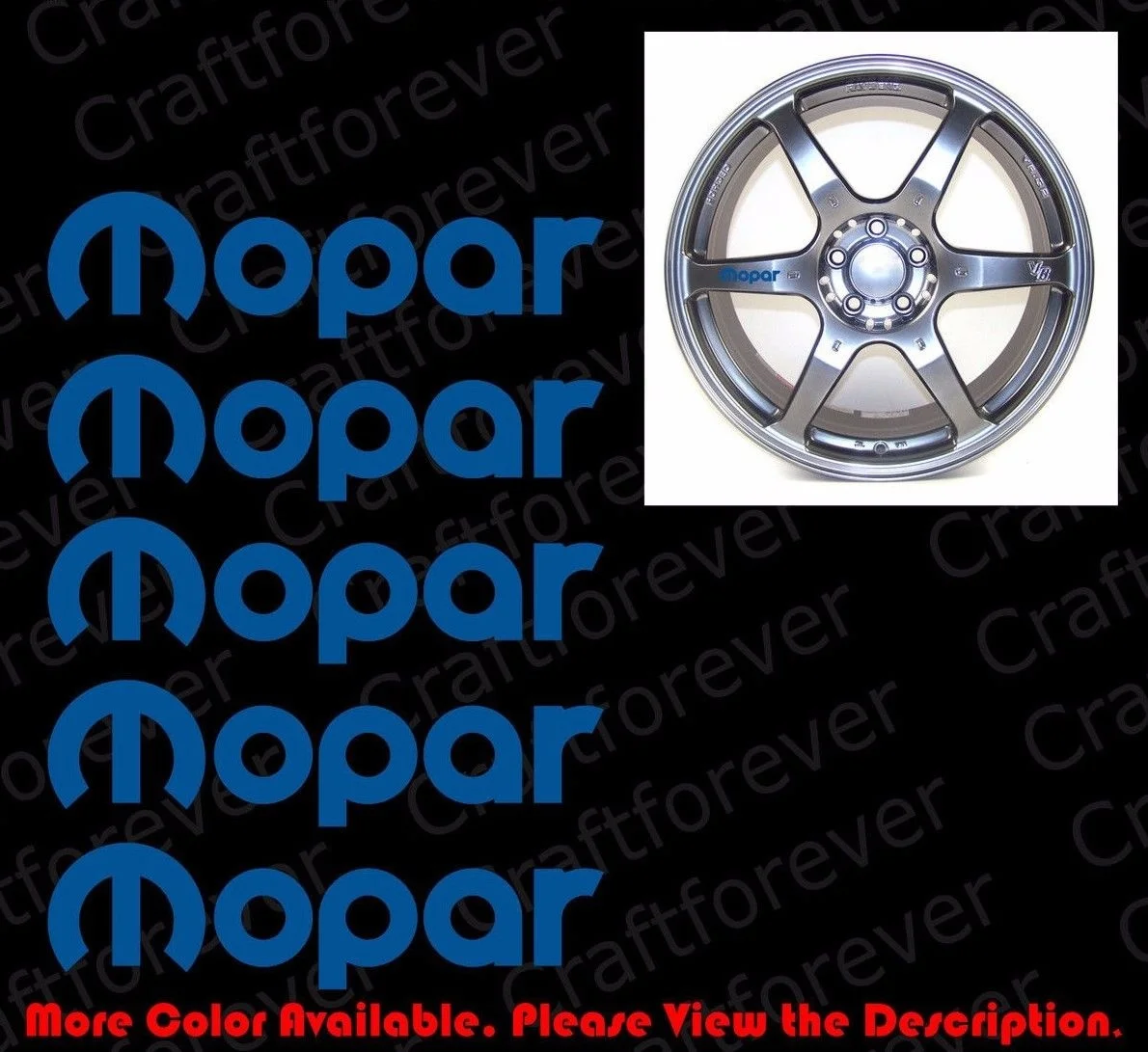 Для (5 шт.) 5 шт. x логотип MOPAR Wheel/Rim винил JDM графическая наклейка на окно автомобиля