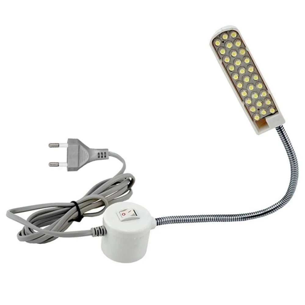 

EU Plug 30 LEDs Lamp Beads Sewing Machine Light Magnetic Mounting Base Gooseneck Lamp Sewing Machine Lighting 2W