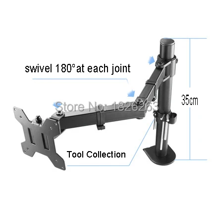  MD6421 Full Motion Desktop Clamping/ Grommet 10