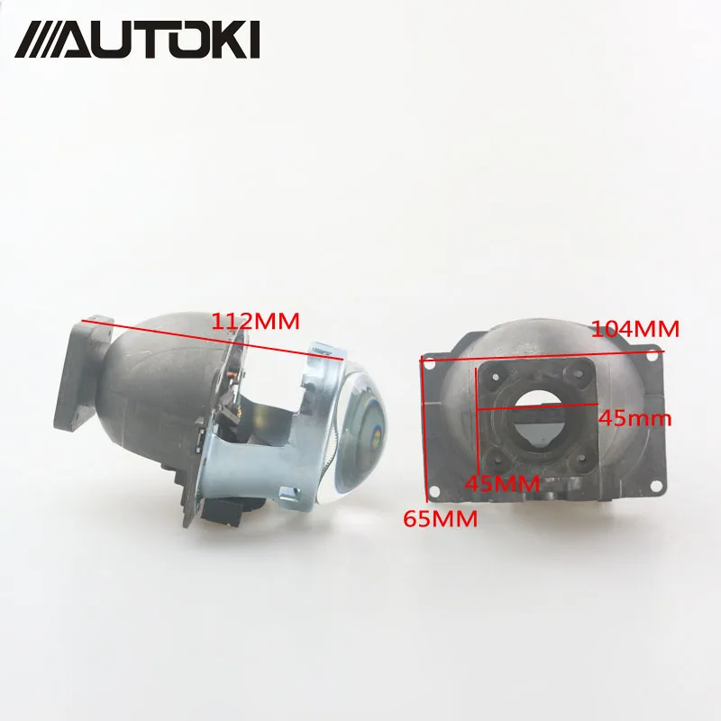 Autoki 3 дюйма Koito Q5 Bi-xenon объектив проектора квадратный с крышкой проектора для использования фар D1S D2S D2H D3S D4S ксеноновая лампа