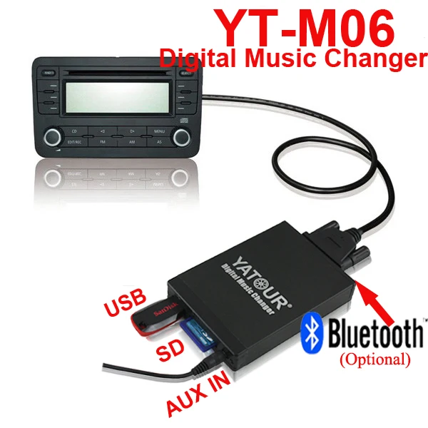 Автомобильный стереопроигрыватель Yatour USB SD AUX плеер для VW AUDI Skoda Seat 8PIN|players racing|mp3