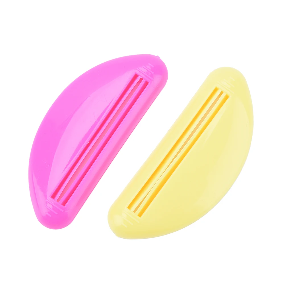 2Pcs/Set Bathroom accessories Plastic Tube Cream Squeezer Toothpaste Dispenser Bathroom Tube Dispenser Squeezing Tool