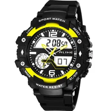 Бренд ALIKE моды часы Для мужчин G Стиль Водонепроницаемый спортивные часы в стиле милитари с шок Роскошные Аналоговые Цифровые спортивные часы Для мужчин K50
