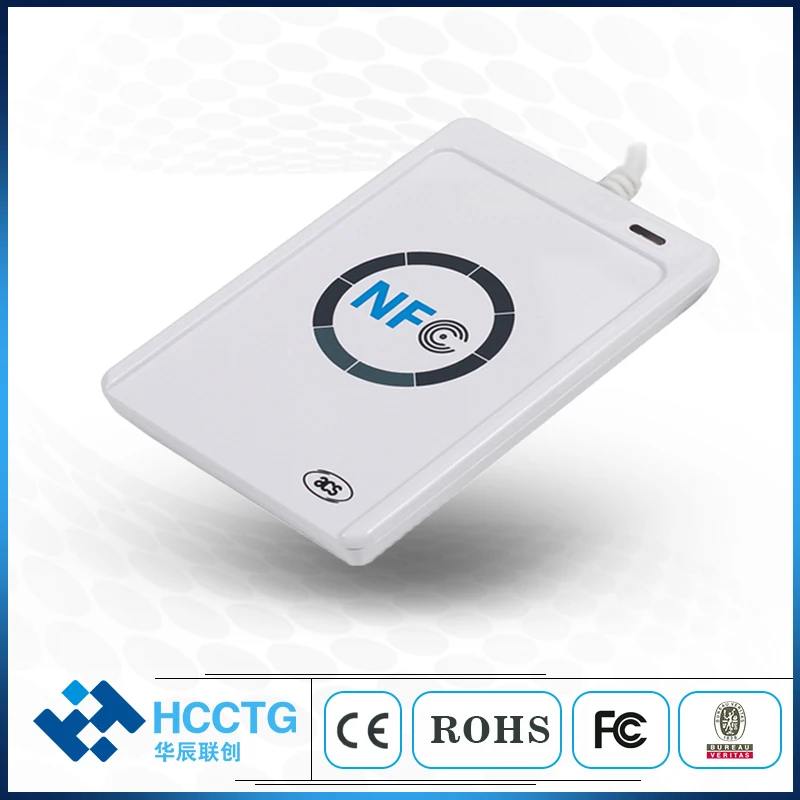 NFC считыватель 13 56 МГц Бесконтактный USB RS232 интерфейс смарт карт записывающее