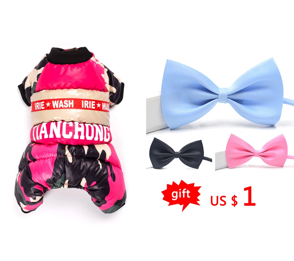 Dog Winter Clothes Coat Dogs Pets Clothing Cotton Coat Fashion Coats Pet Jacket Outfits For French Bulldog Chihuahua Small Puppy  (43)